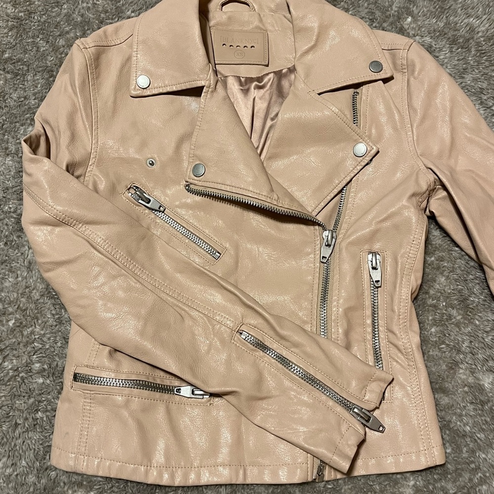BLANK NYC - Light Pink Beige Leather Jacket
